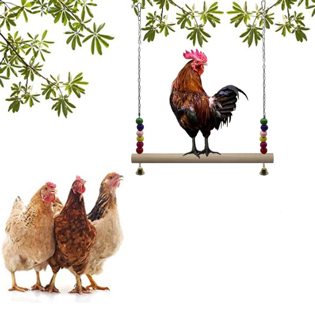 Chicken Swing Birds Bite Toys Birds Parrots Stand Perch for Large Birds Chicken
