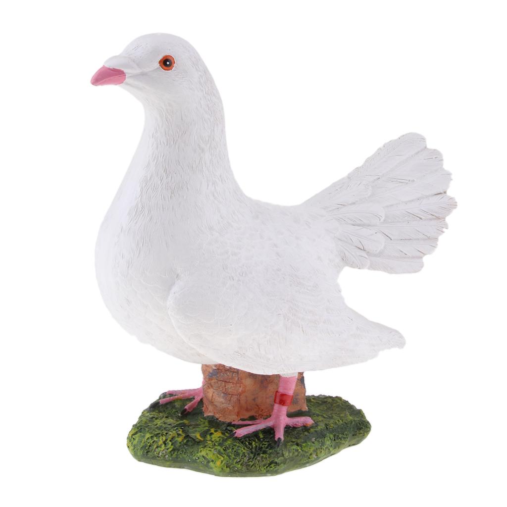 Lifelike Artificial Bird Sculpture Figurine for Patio Garden Decor. Ornament
