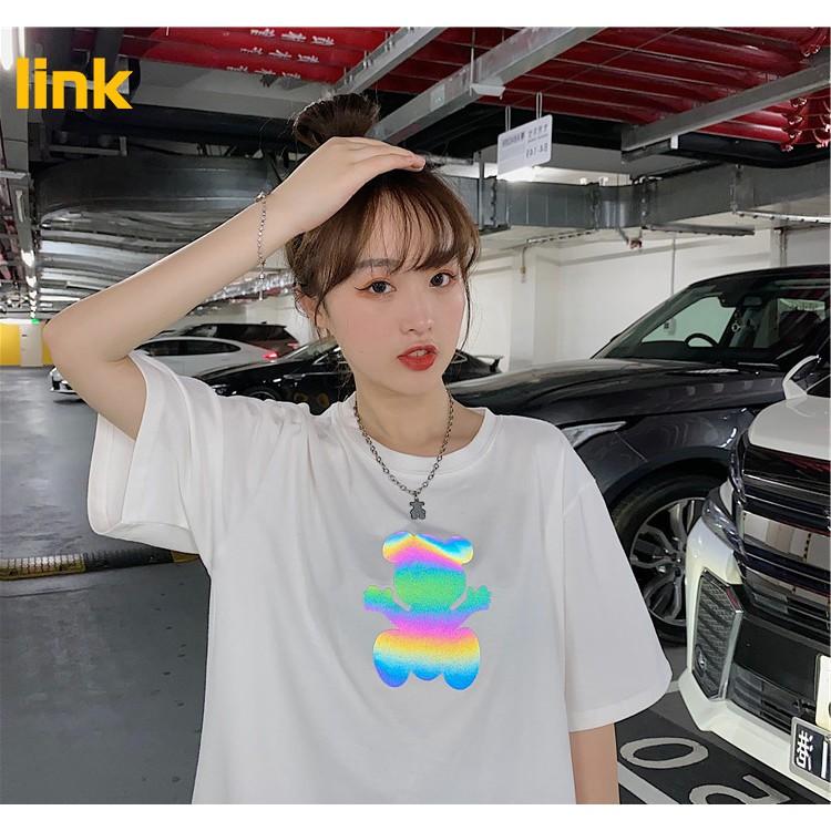 Áo phản quang nữ GÁU TEDDY trước ngực cute Unisex