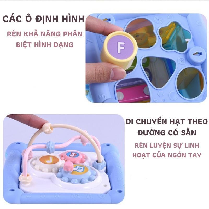 Hộp Âm Nhạc Đa Năng Đồ Chơi Trí Tuệ Đồ Chơi Âm Nhạc 7 Mặt Giúp Bé Phát Triển Tư Duy