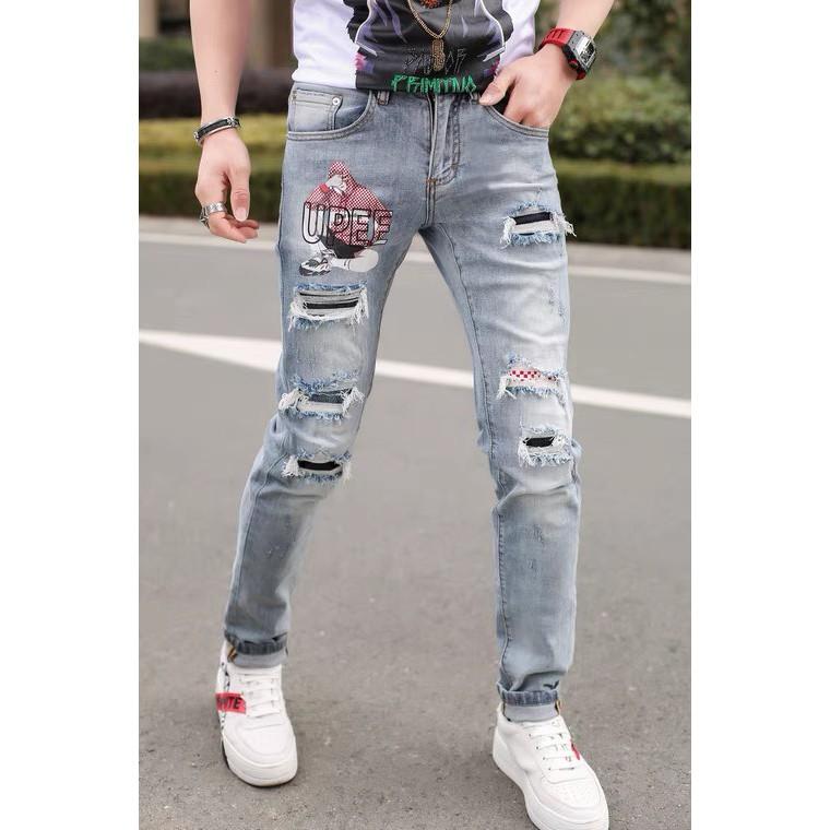 Quần Jean Nam - Quần Bò Nam co dãn ôm form tôn dáng chuẩn, quần jean thời trang cao cấp nam Muradfashion mẫu NT506