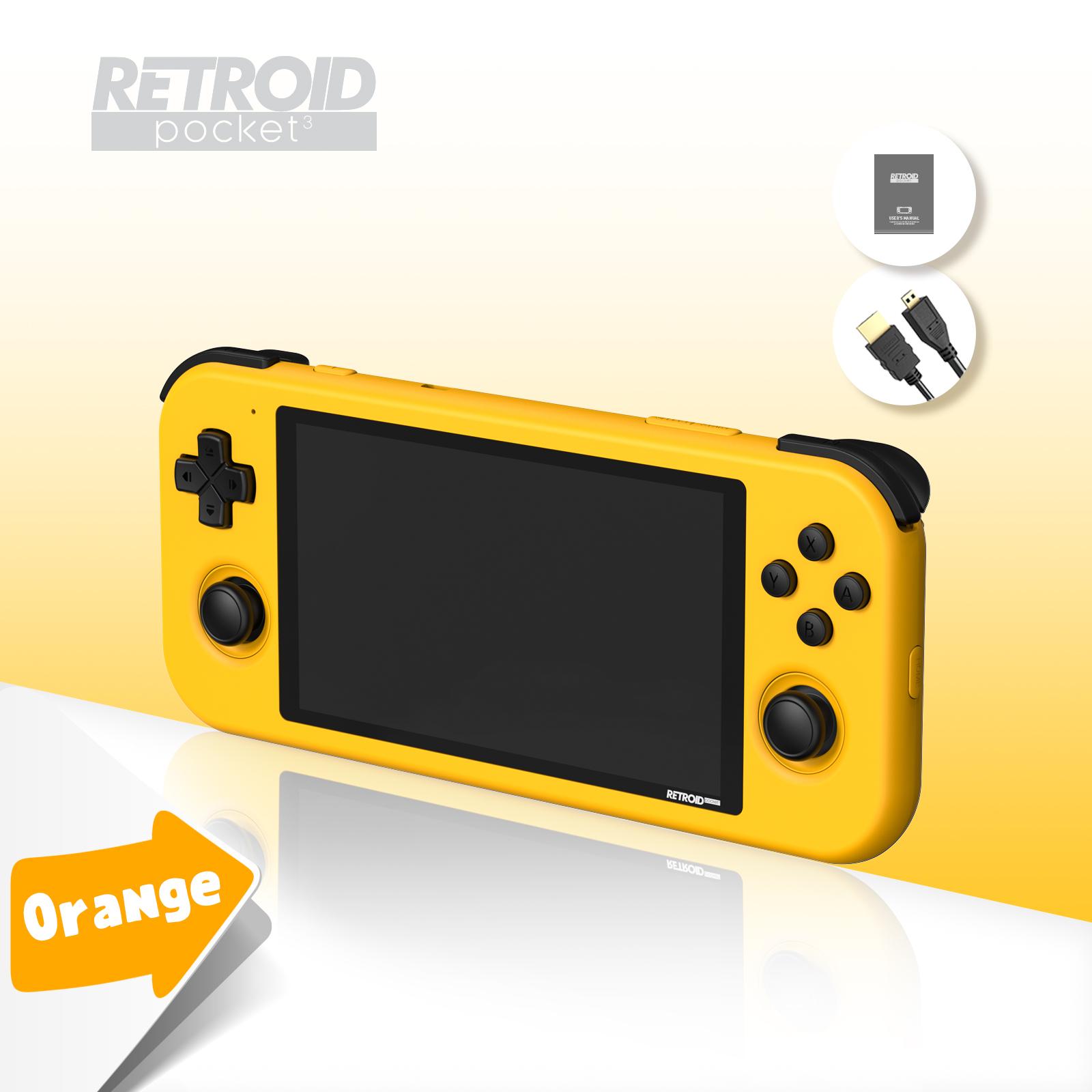 Retroid Pocket 3 Retro Portable Handheld Console 47 inch Màn hình IPS có thể chạm vào Android 11 OS phát trực tuyến bảng điều khiển trò chơi video