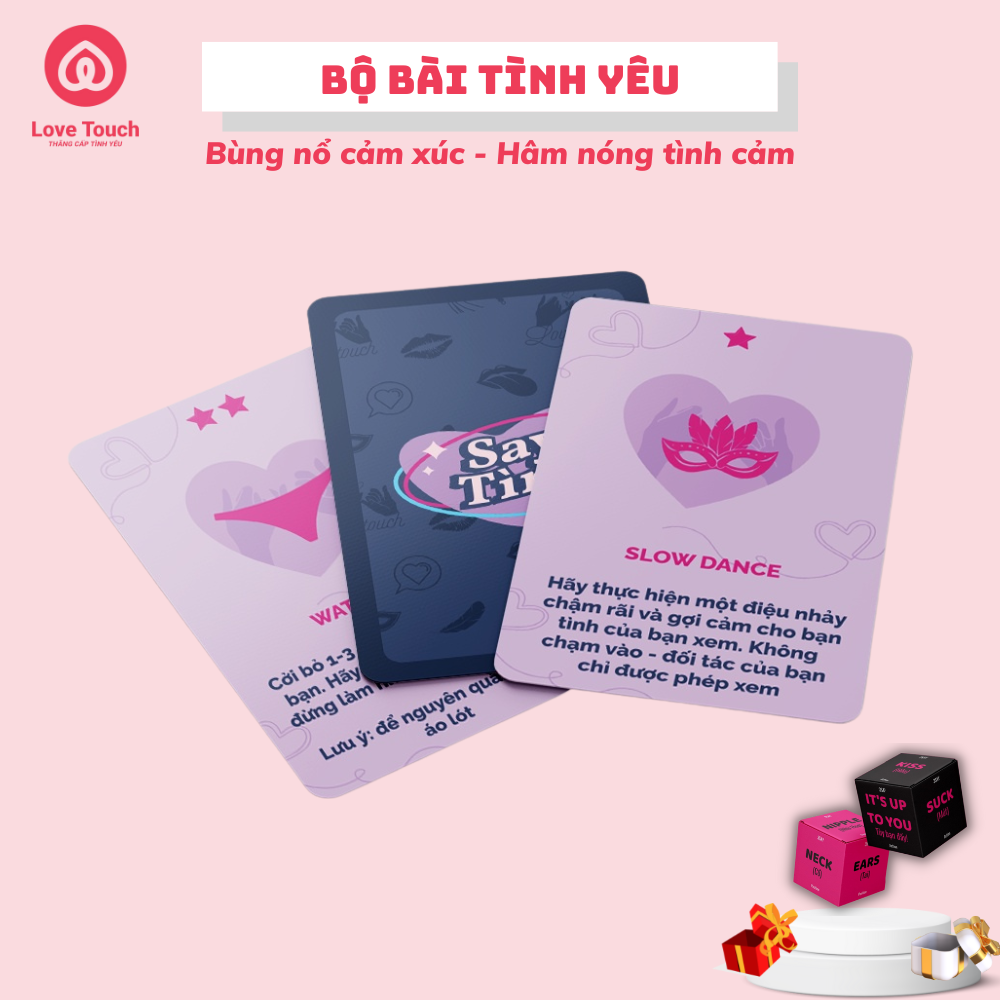 Bộ bài tình yêu drinking game dạo đầu SAY TÌNH 78 lá LOVE TOUCH cho cặp đôi hẹn hò