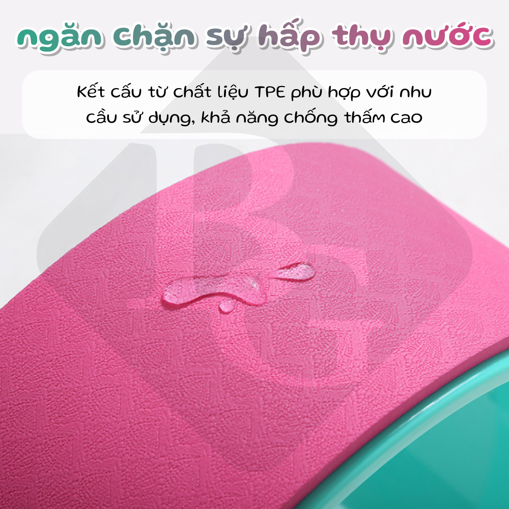 BG Vòng Tập Yoga, Vòng Yoga Pilates Nhựa ABS 33cm Tập Lưng Cao Cấp Chính Hãng Yoga Wheel