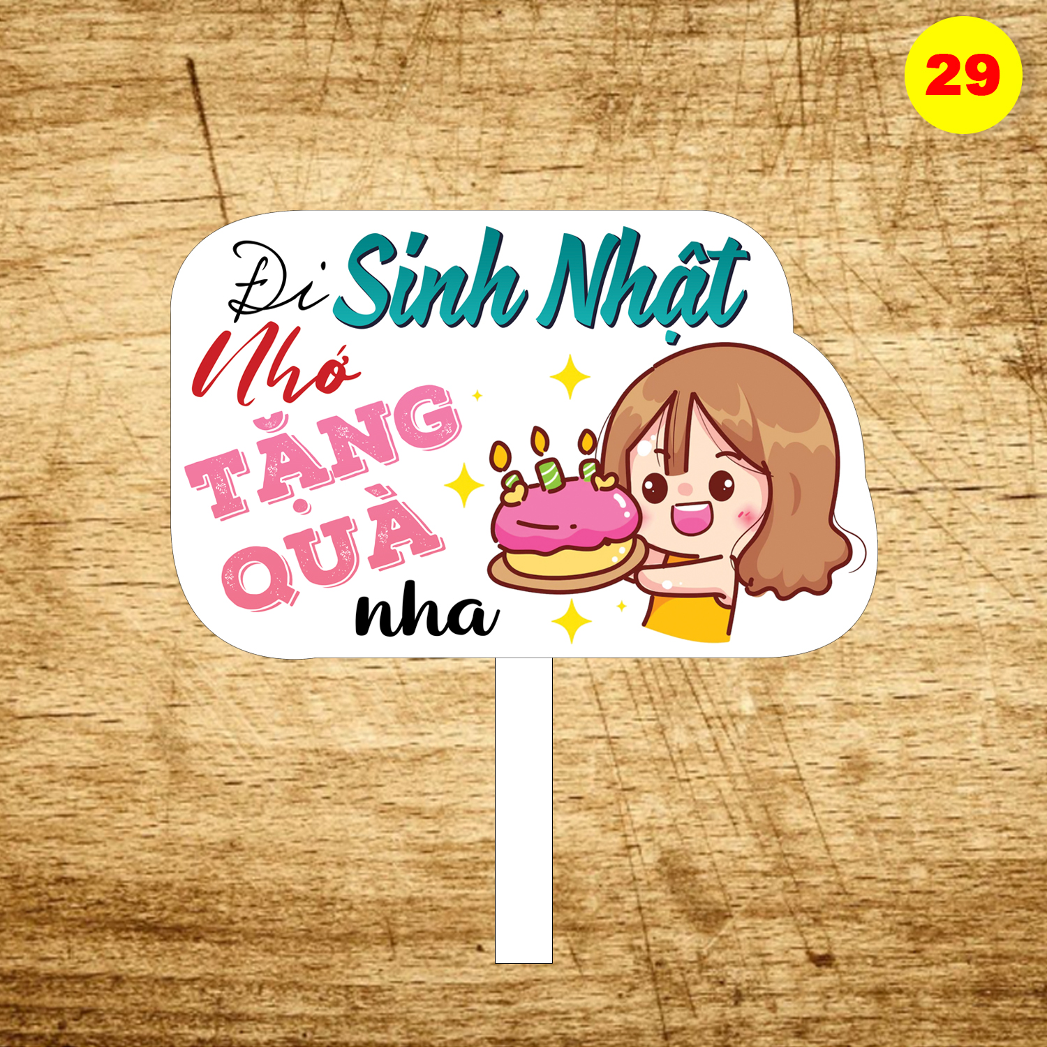Bảng hashtag sinh nhật MS 29