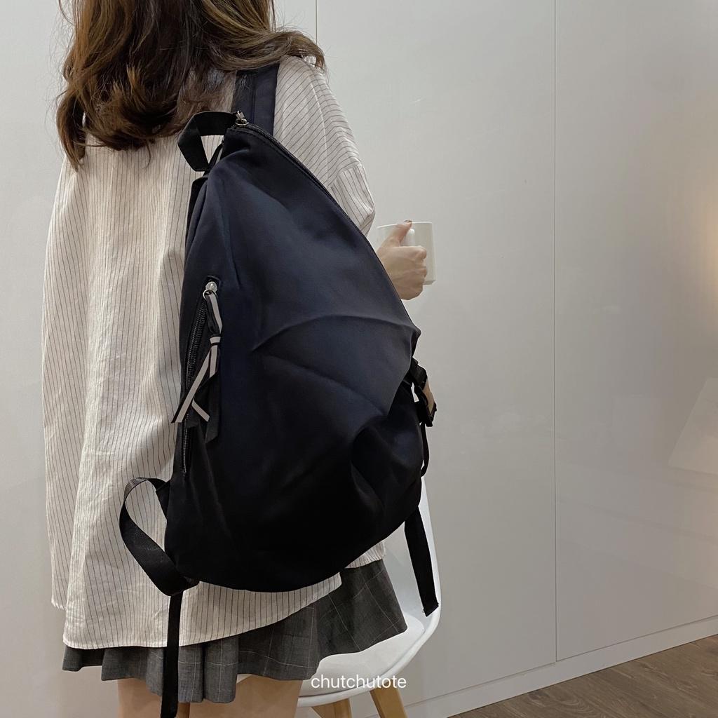 BL144/ Balo Đi Học Phong Cách Harajuku Hàn Quốc Có Dây Phản Quang