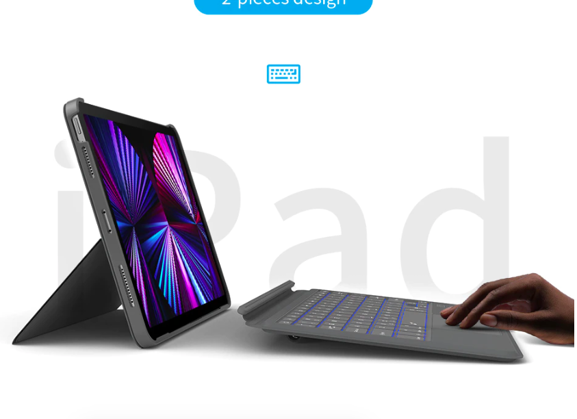 Bao bàn phím iPad WIWU Combo Touch dành cho iPad Gen 7/8/9 10.2inch - Hàng chính hãng
