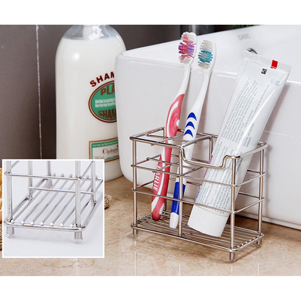 Giá đỡ bàn chải đánh răng bằng thép không gỉ đa chức năng