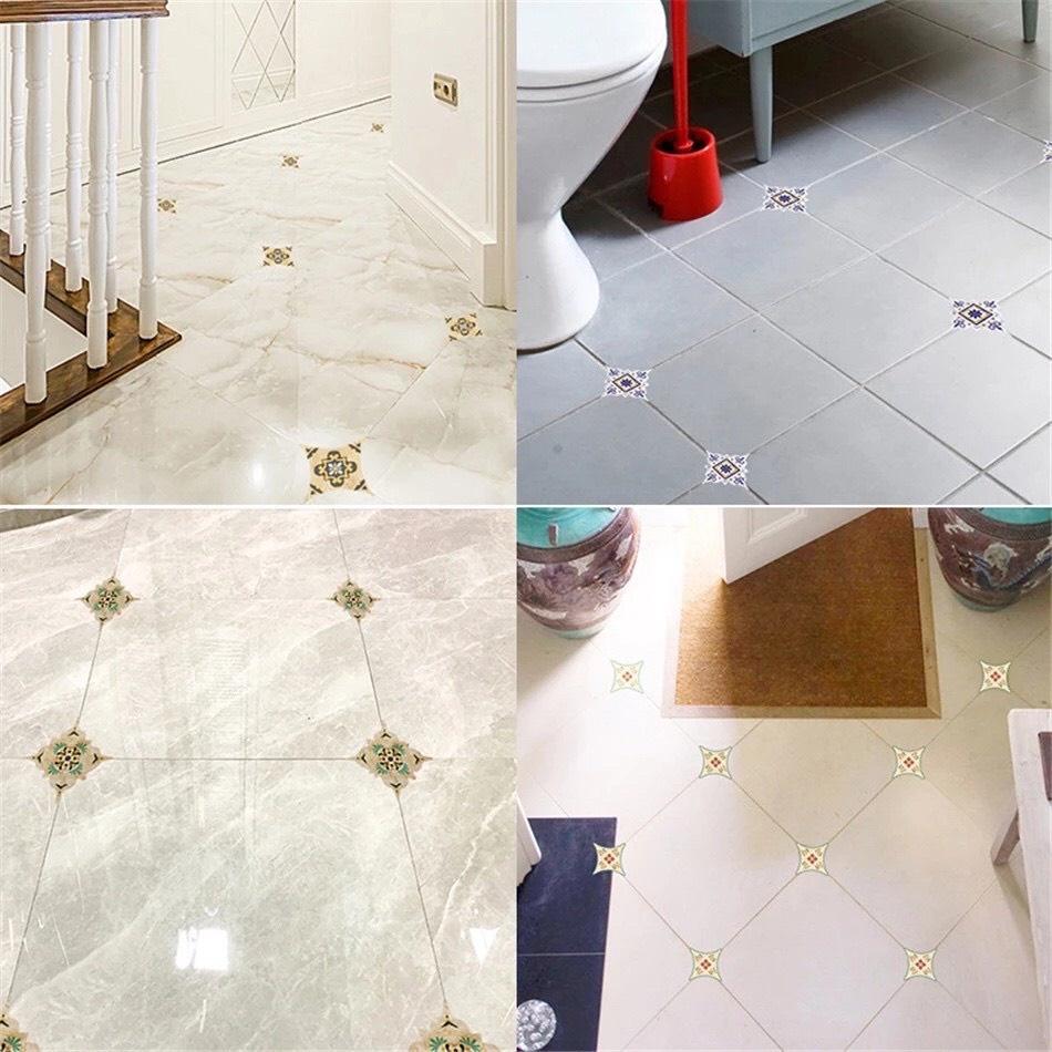 Bộ 18 miếng dán sàn gạch ,dán tường trang trí nhà, phòng bếp, phòng tắm cao cấp