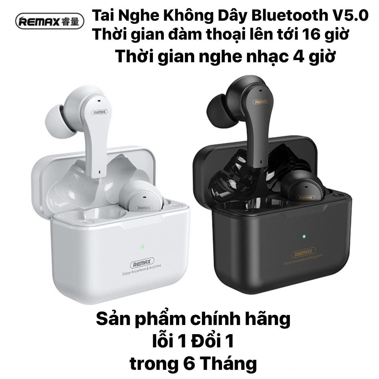 Tai Nghe Không Dây Bluetooth V5.0 Remax TWS-27 -Đàm thoại 16 tiếng -Hàng Chính Hãng