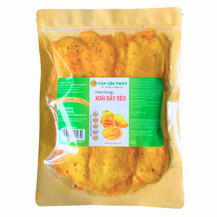 XOÀI SẤY MUỐI ỚT TÂN LỘC PHÁT COMBO 2 BỊCH - MỖI BỊCH 250G