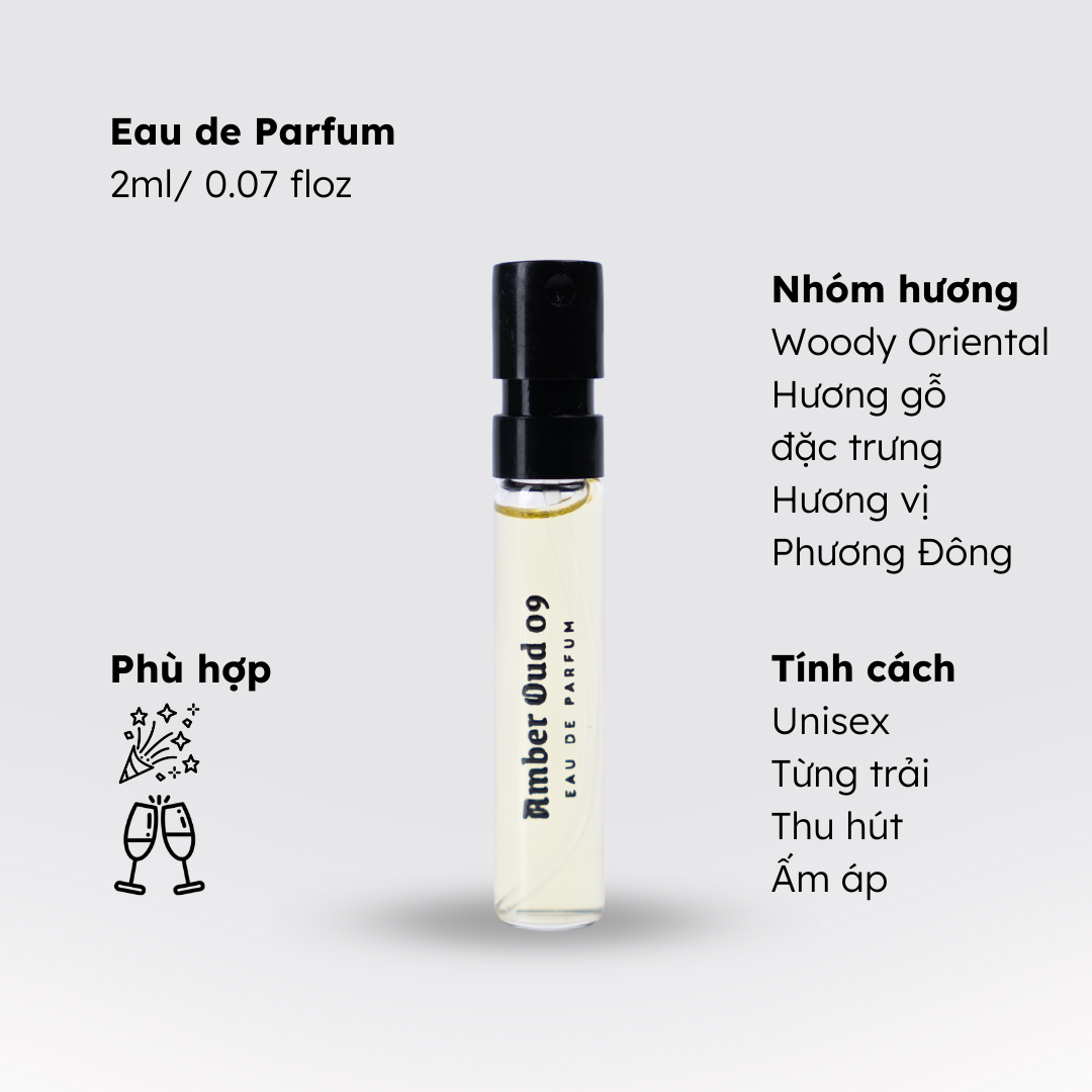 Nước hoa nam Morra No.28 dạng xịt 2ml nguyên liệu nhập Pháp hương Phương Đông nồng ấm từng trải, thu hút, ấm áp lưu hương thơm lâu