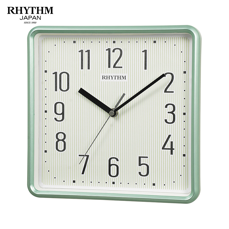 Đồng hồ treo tường Nhật Bản Rhythm CMG598NR05 – Kt 25.2 x 25.2 x 4.3cm, 500g Vỏ nhựa. Dùng Pin.