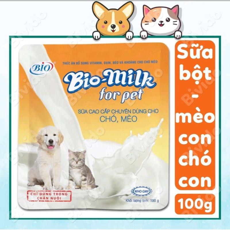 Sữa Bột BIO cho Chó Mèo ( Gói 100g)