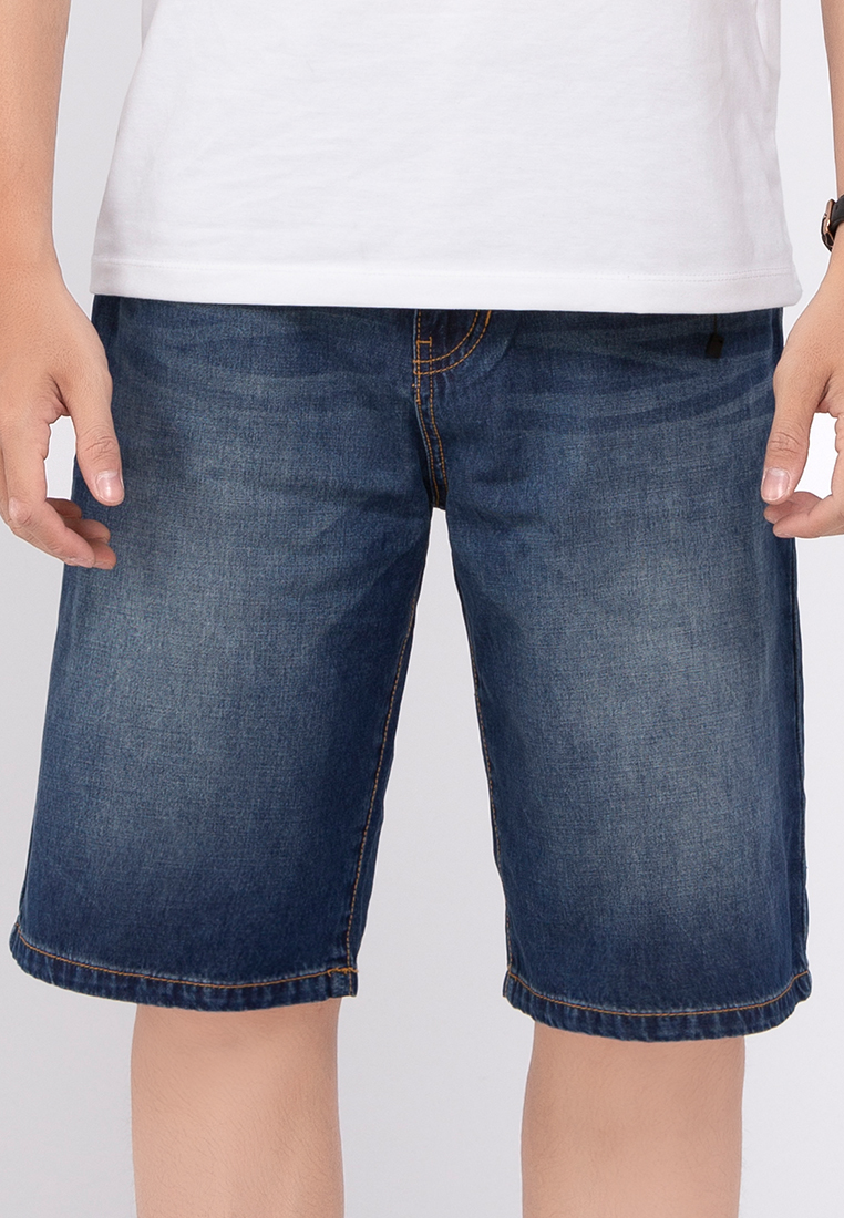 Quần Short Jeans Nam Thời Trang 202 - A91 JEANS - Xanh Đậm