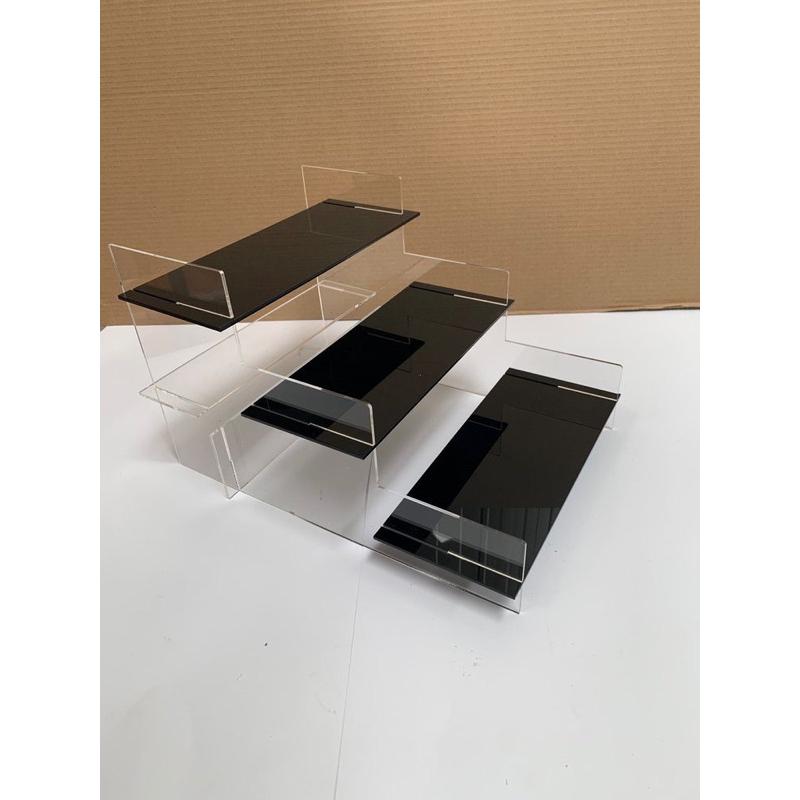 Acrylic Kệ trưng bày sản phẩm mica, nhiều kích thước, lắp ráp . - 3 tầng