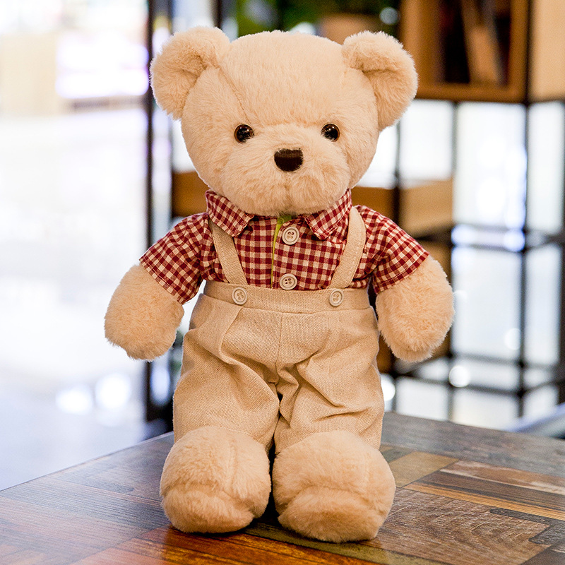 Gấu bông teddy mặc đồ đôi đáng yêu cho bé kích thước 40cm