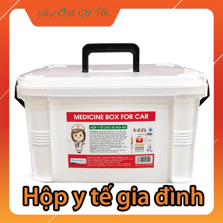 Hộp nhựa đựng thuốc y tế đồ Nail mỹ phẩm gia đình đa năng