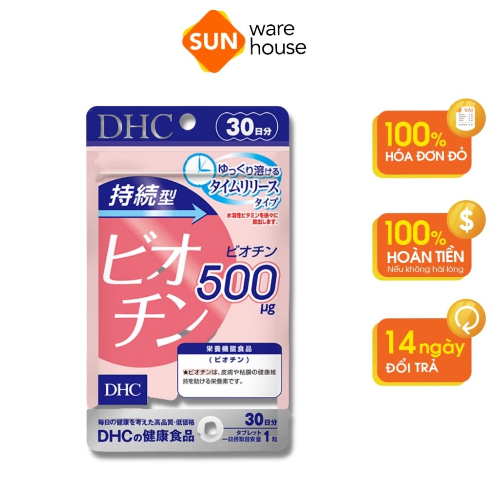 Viên Uống DHC Biotin Ngăn Rụng Tóc Sustained Release Biotin 30 Ngày