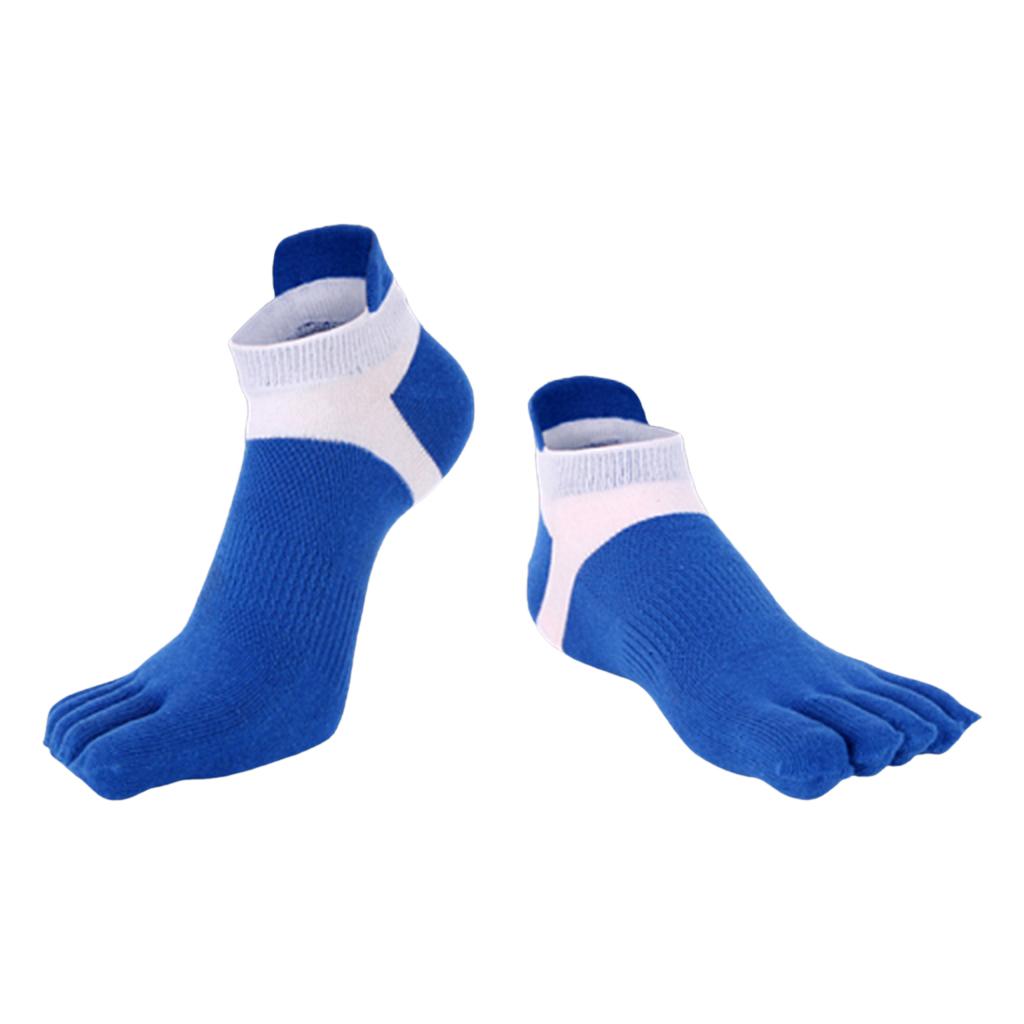 4pcs Soft Breathable Low Cut Toe Socks Sports Crew Boot Socks Casual Hosiery