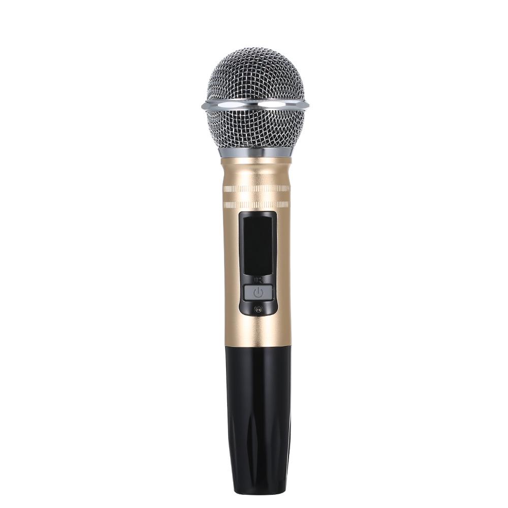 Micro không dây UHF Micro cầm tay KTV Karaoke Mic 2 chiếc cho Bài phát biểu cuộc họp