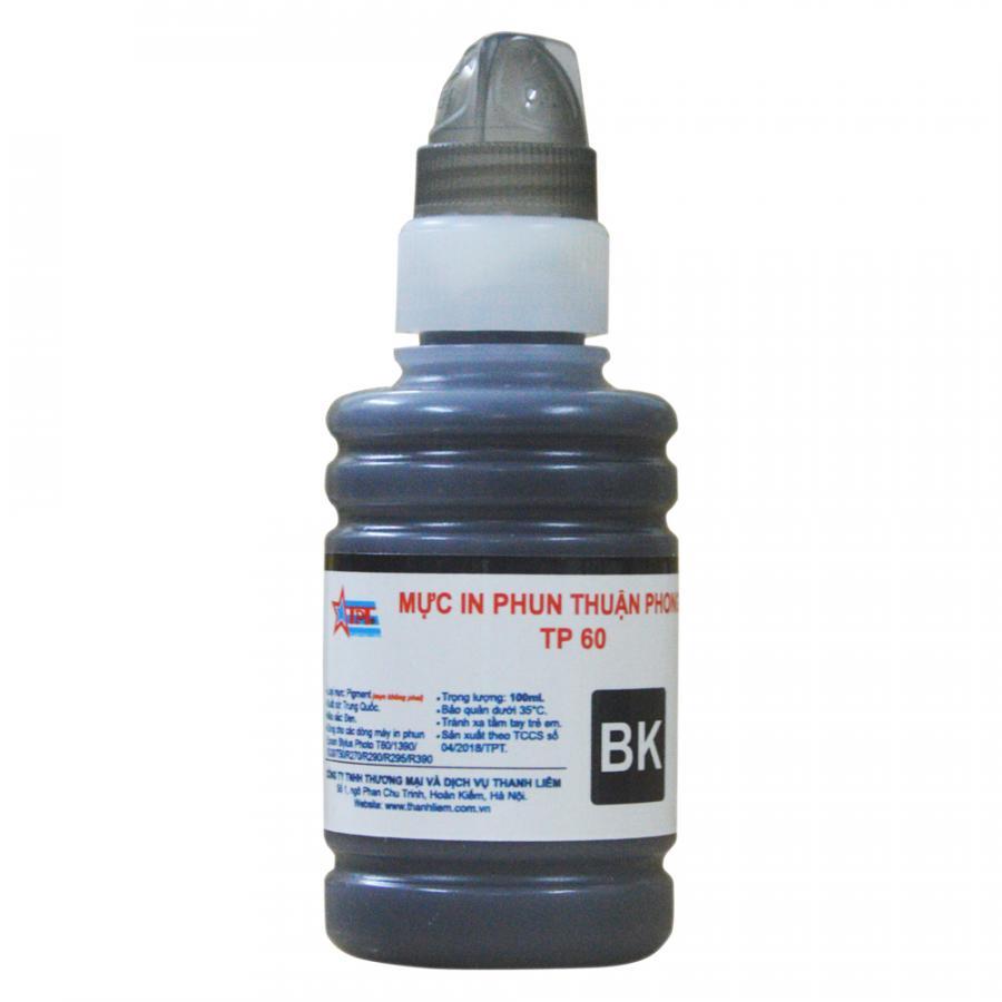 Bộ 4 Màu Mực in phun Thuận Phong PIGMENT TP60 dùng cho máy in phun Epson - Hàng Chính Hãng