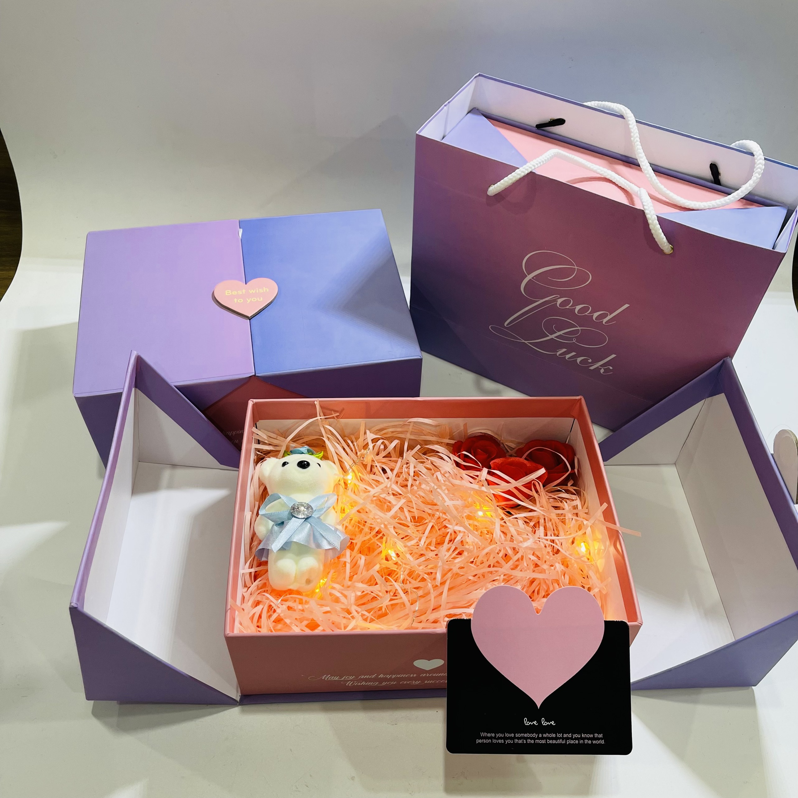Combo Hộp Quà Tặng người yêu lãng mạn, quà tặng sang trọng, quà tặng valentine