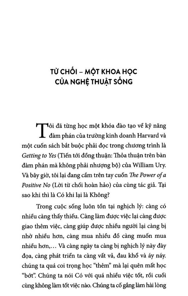 Lời Từ Chối Hoàn Hảo