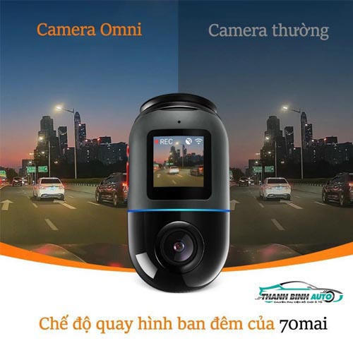 Camera hành trình 70mai Dash Cam Omni X200 - Giám sát từ xa, quay 360