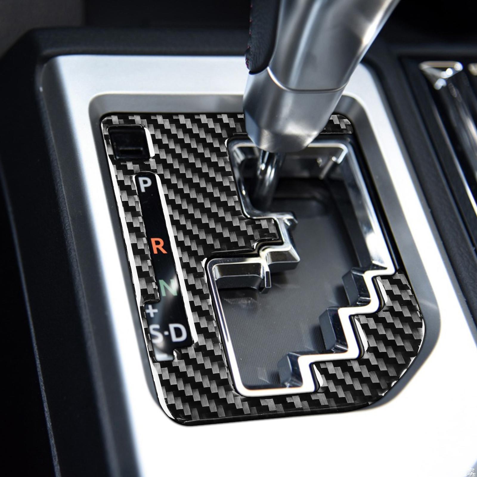 Carbon Fiber Car Interior Gear  Panel cover Replaces Protectors Stickers Guard for Easy to Install