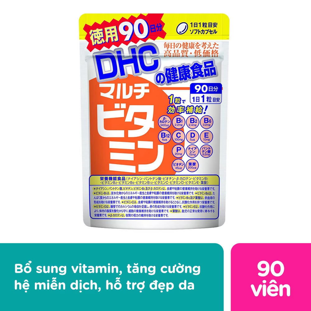 Thực Phẩm Bảo Vệ Sức Khỏe DHC Bổ Sung Vitamin Tổng Hợp Hard Capsule Viên Nang Cứng 90v