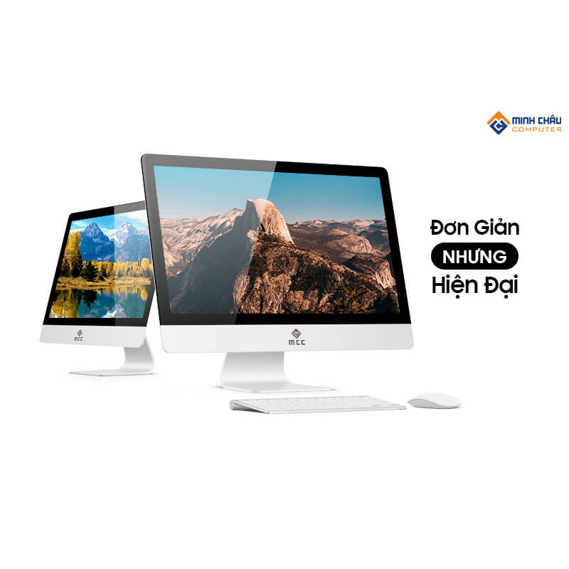 Bộ PC All in ONE (AIO) MCC2041 Home Office Computer CPU Dual 2.9Ghz/ Ram4G/ SSD120G/ Wifi/ Camera/ 22inch - Chính Hãng