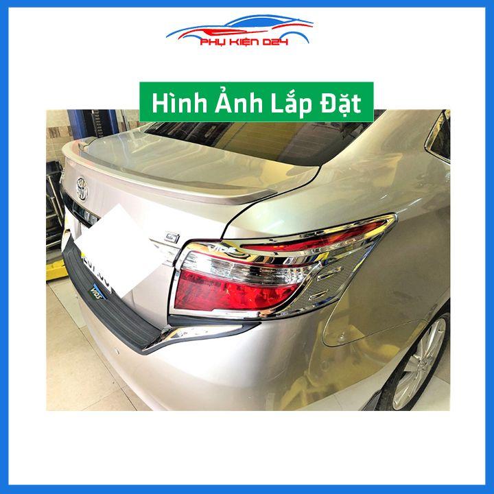 Ốp chống trầy cốp ngoài nhựa đen Vios 2014-2015-2016-2017 hàng loại 1 dán cốp sau chống xước trang trí xe