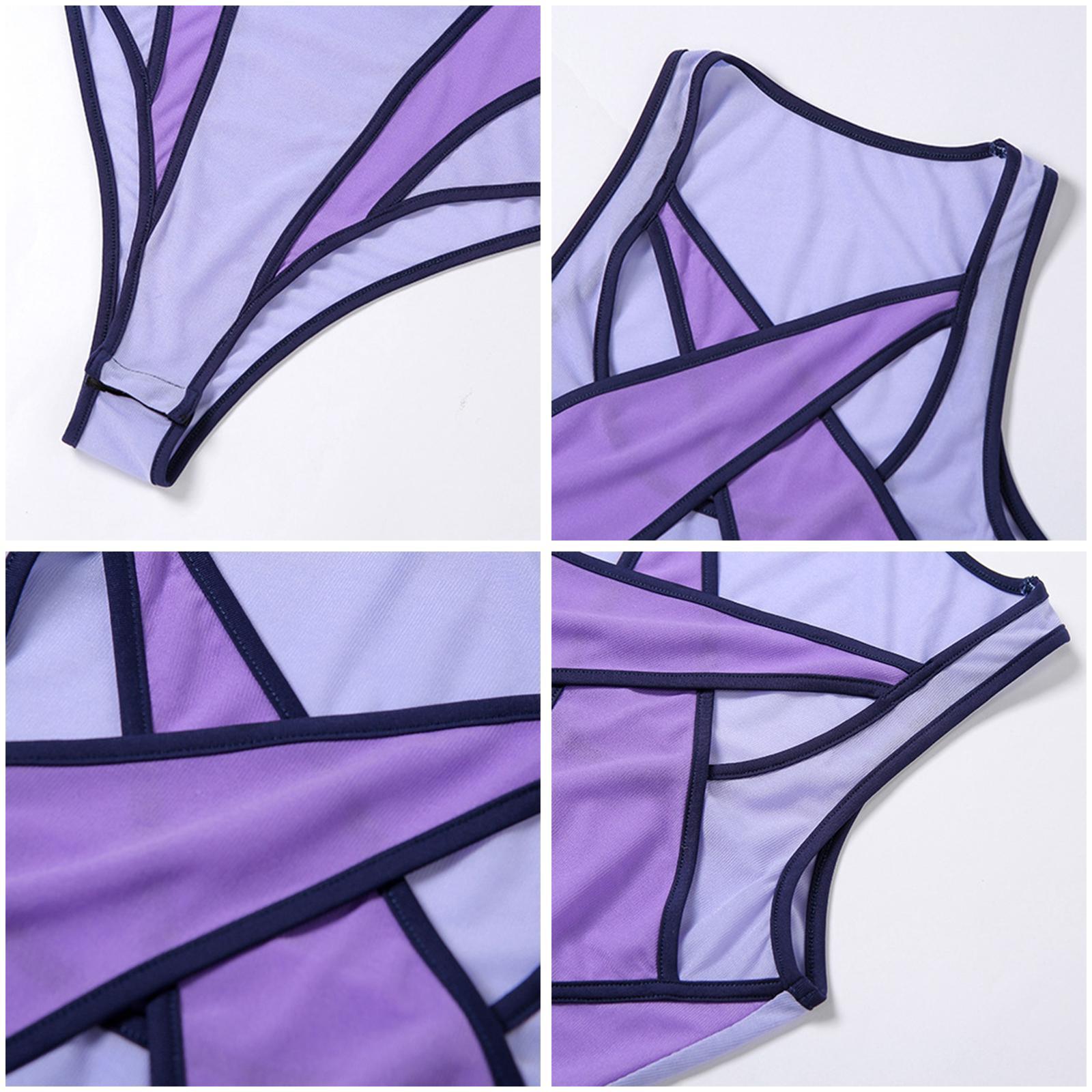 Bodysuit Club Party Female Mesh Swimsuit Cross    Bodysuit S