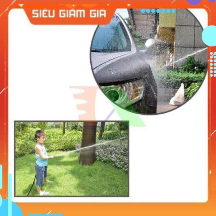 Bộ vòi xịt nước tưới cây, rửa xe VOI-N16.534, Bộ 4 món vòi thẳng + 10m Dây 12/16 mm