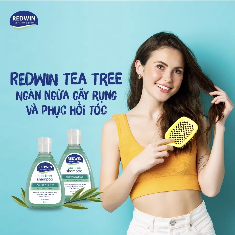 Dầu Gội Redwin Tea Tree Shampoo Trị Gàu Phục Hồi Hư Tổn 250ml