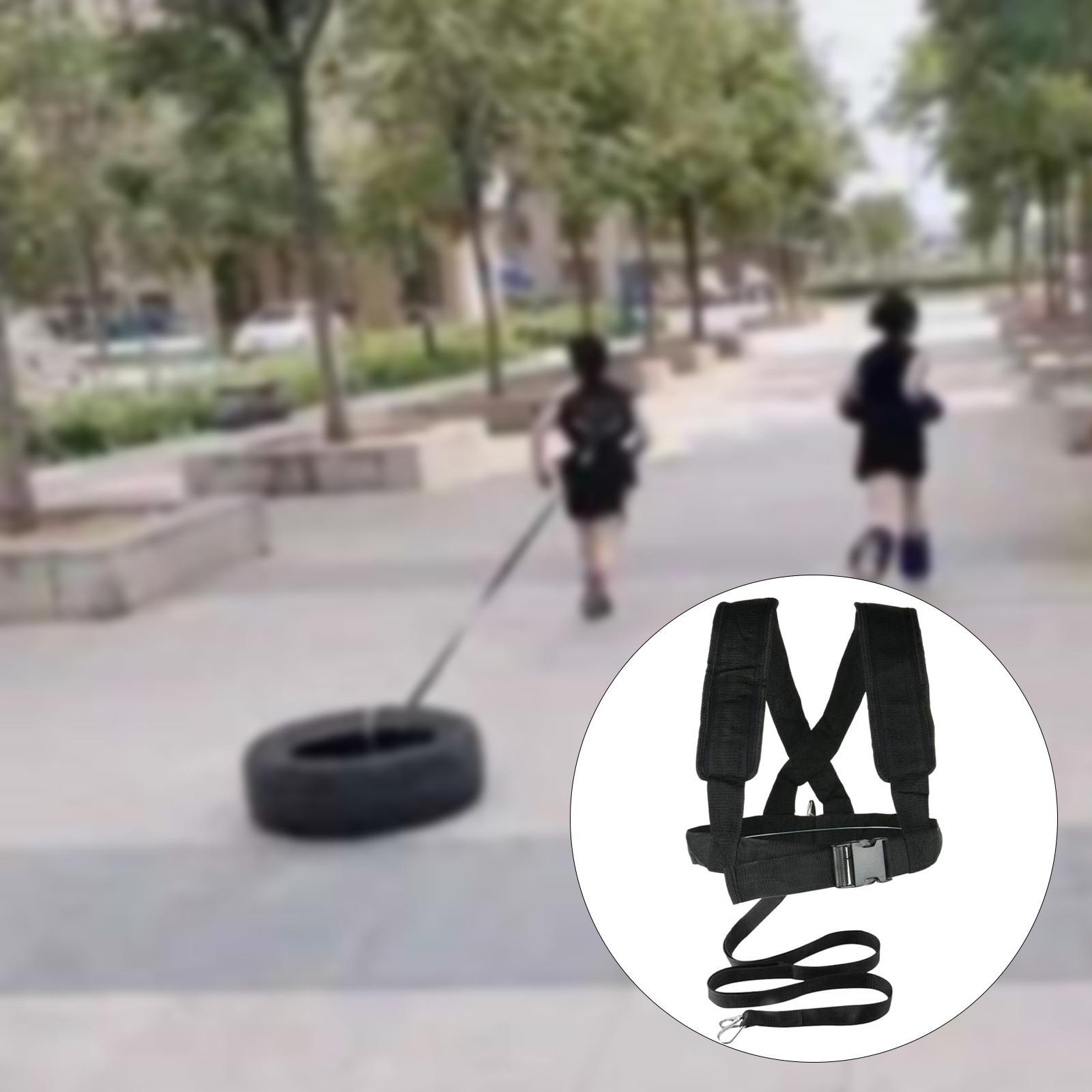 Tàu kéo xe kéo kéo dây nịt với Y Hình dạng dây đeo kéo dây đeo Sled Sled Workout khai thác