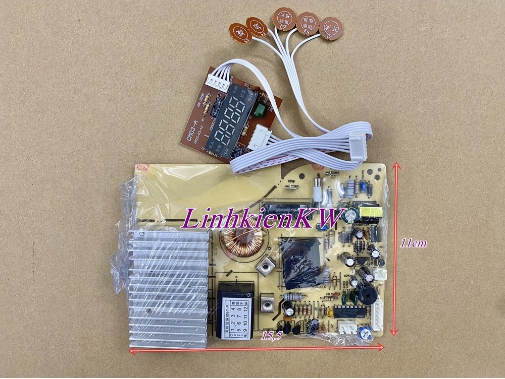 Bo Mạch Bếp Từ Đa Năng Siêu Mỏng Phím Cảm Ứng 2100W