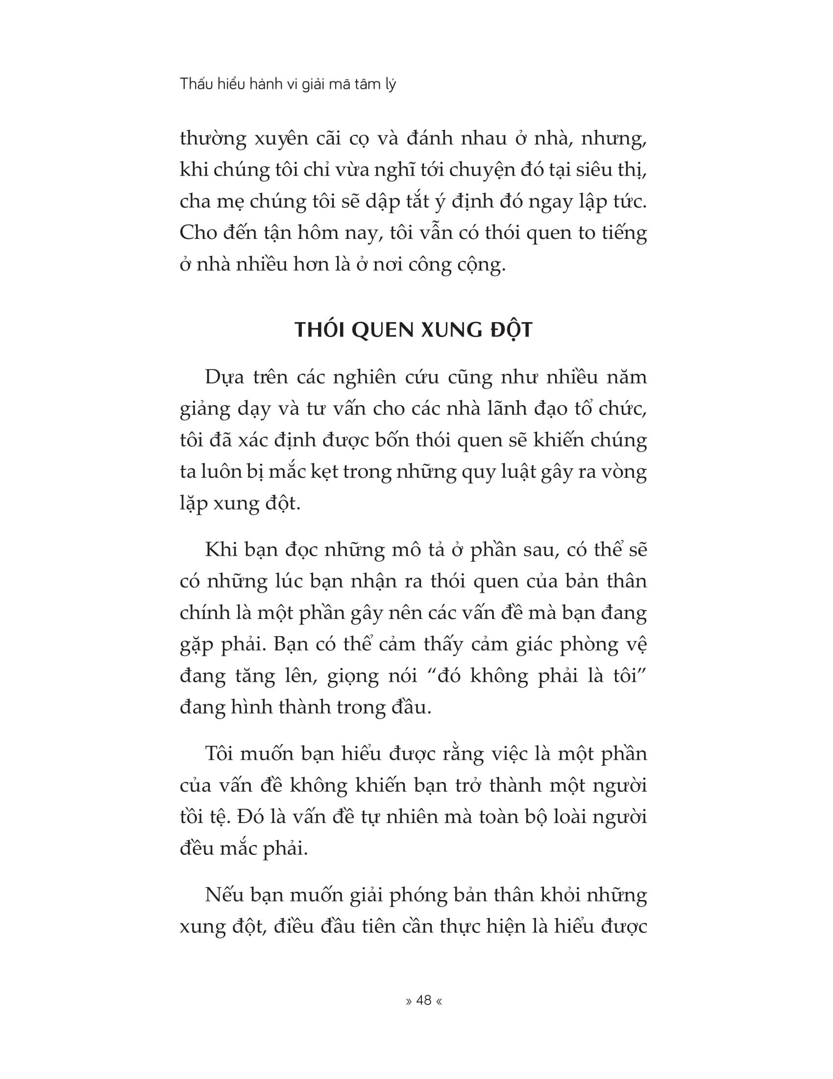 Sách Thấu Hiểu Hành Vi Giải Mã Tâm Lý