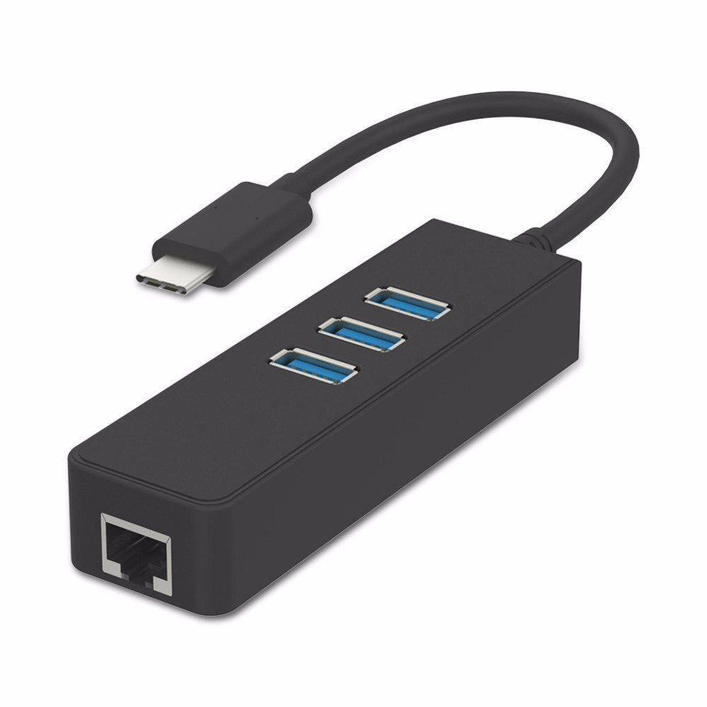 Hub USB Type C ra 1 cổng Lan + 3 cổng Usb 3.0 Cao Cấp AZONE