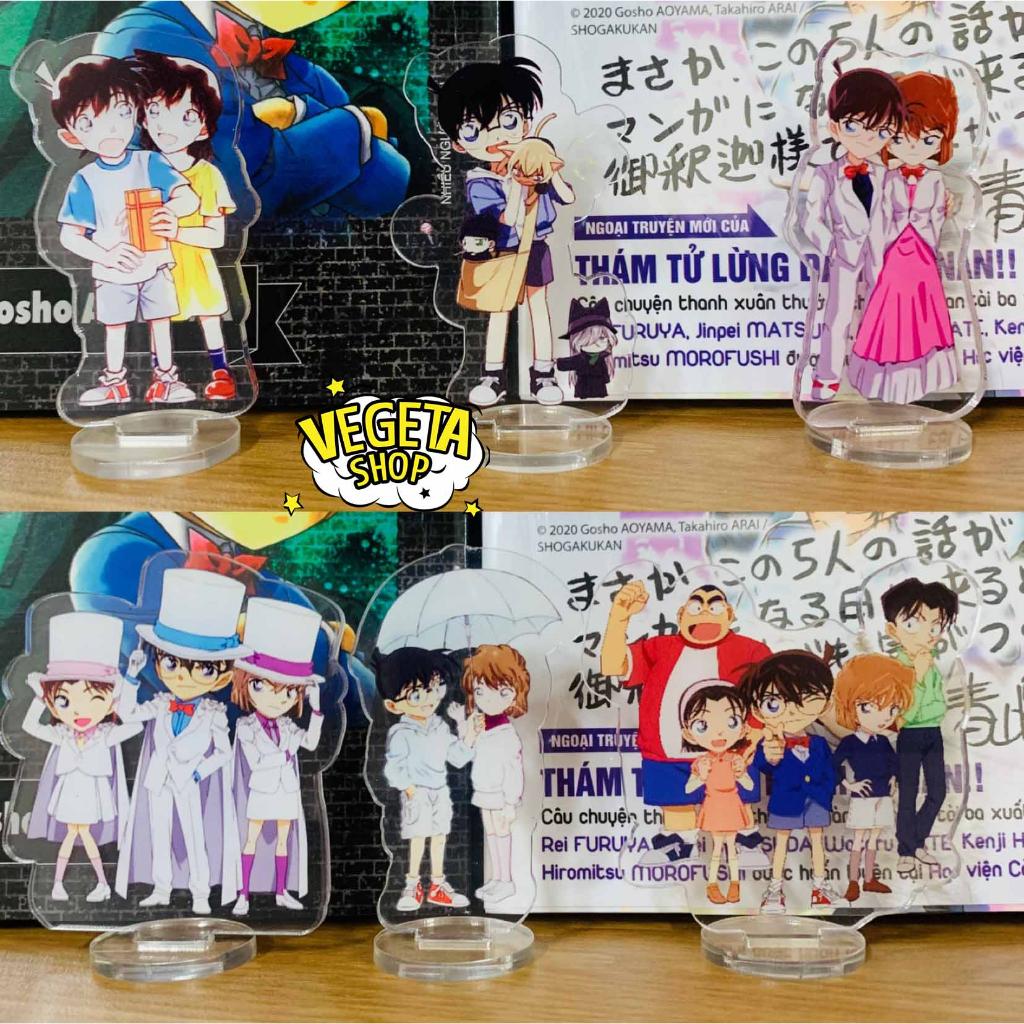 Mô Hình Tượng Standee Acrylic Mica 2 mặt cao 6,5cm - Conan Haibara Ran Mori Ayumi Mitsuhiko Genta Đội Thám tử nhí lớp 1B