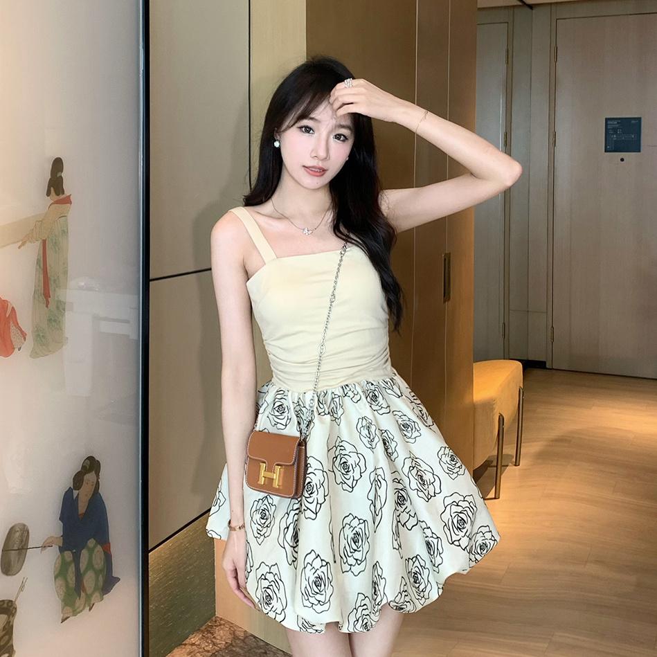 TOBE1SHOP Váy cổ điển kiểu Pháp, váy thiết kế mùa hè, váy ngắn cổ tích.