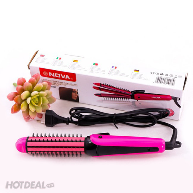 Máy là tóc, uốn xoăn, bấm xù 3 in 1 NO/VA 8890