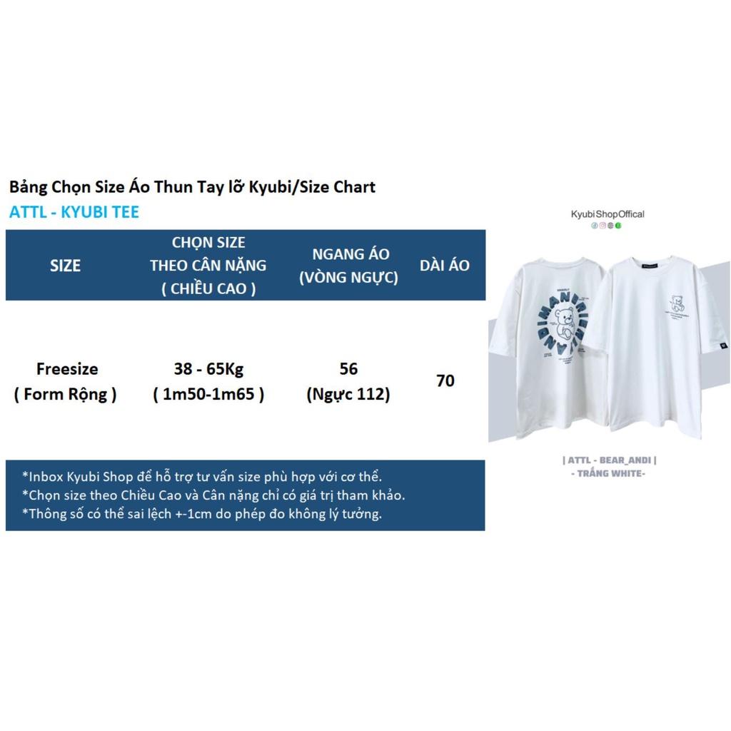 Áo thun Ulzzang tay lỡ chất cotton phom rộng unisex - Underbroken Tee Tshirt Kyubi ATTL24