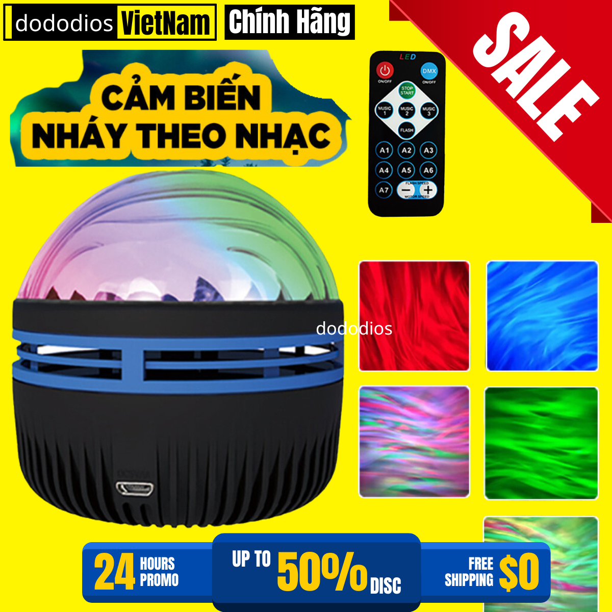 Đèn GALAXY Cực Quang UStyle Q6S Chiếu Bầu Trời Cực Quang Trang Trí, Decor Phòng Ngủ, Điều Khiển Từ Xa - Chính hãng