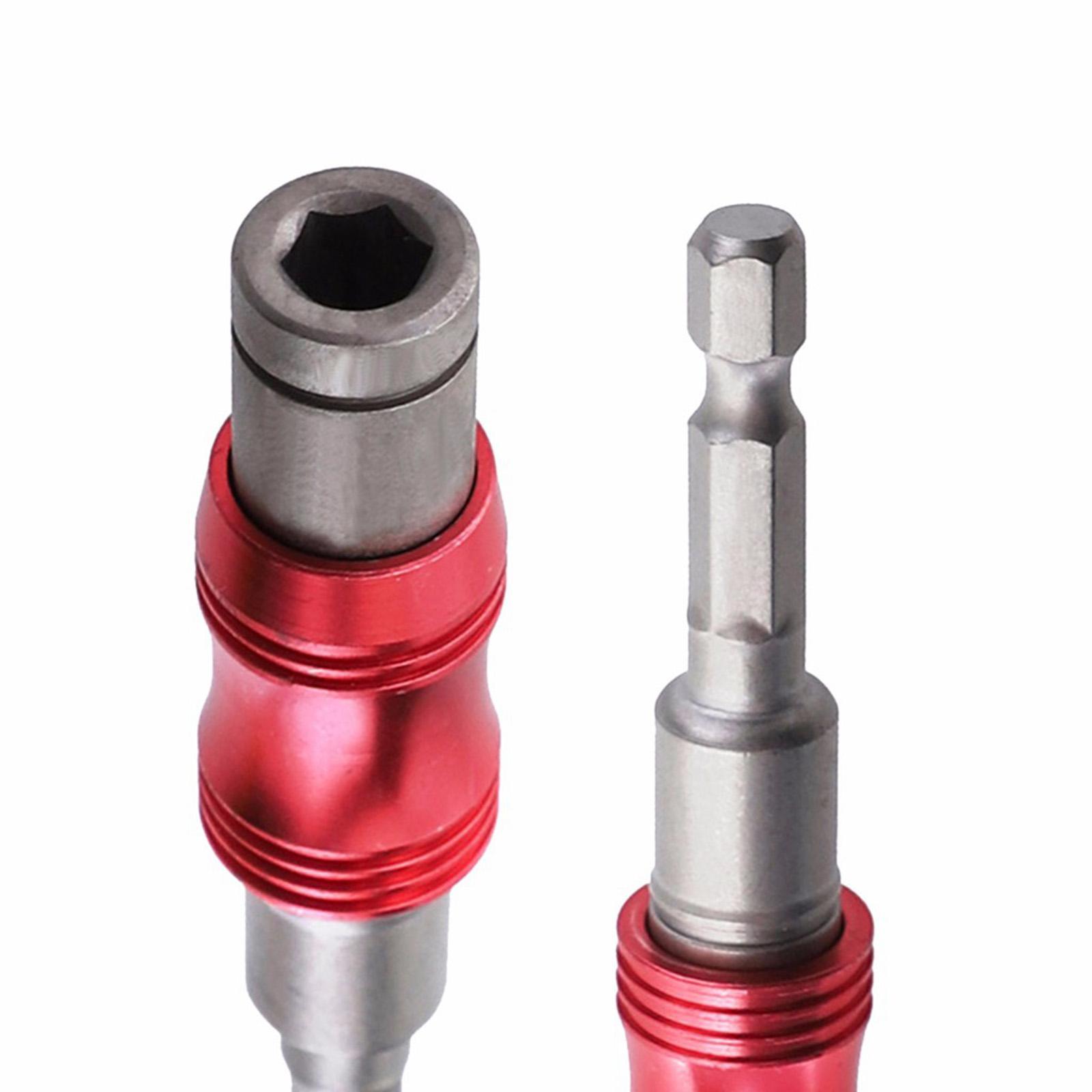 Magnetic Screw Drill Tips Pivoting Drill Bit Hex Shank Bit Black and Silver