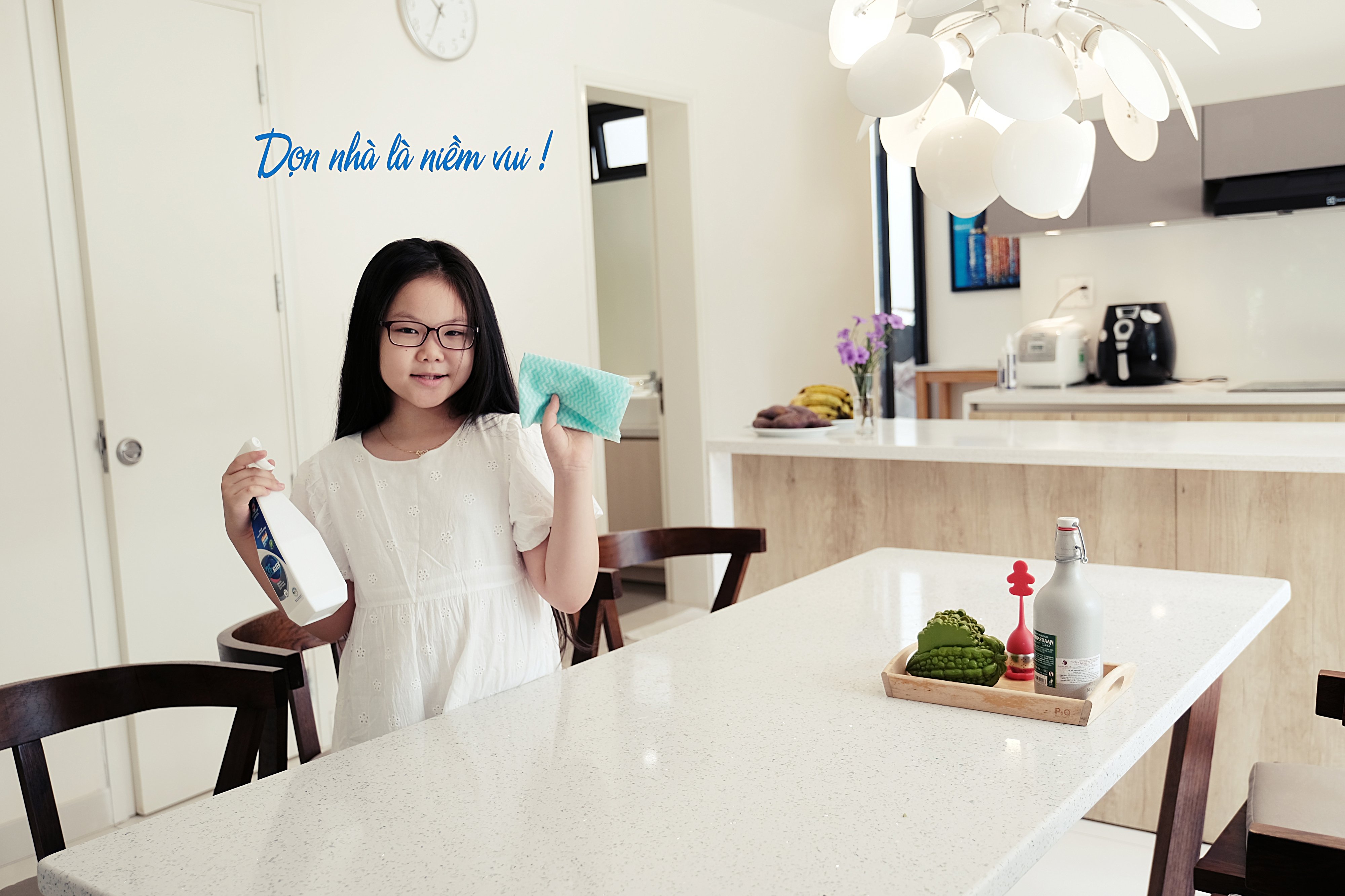 [NHÀ SẠCH THÌ MÁT] Bộ sản phẩm lau chùi đa năng sinh học 3E KLEEN - 01 chai 500ml và 01 ống 5ml dung dịch đậm đặc