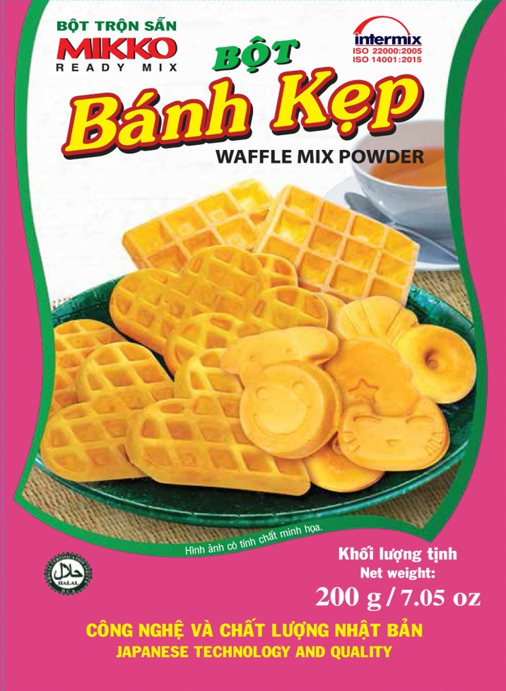 Bột bánh kẹp Waffle 200gr - MIKKO HƯƠNG XƯA