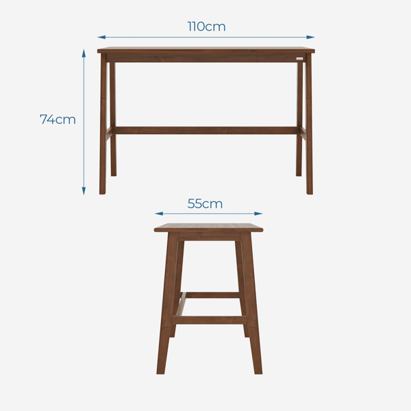 Bàn Làm Việc Gỗ Tràm MOHO VLINE 601 - Màu gỗ nâu