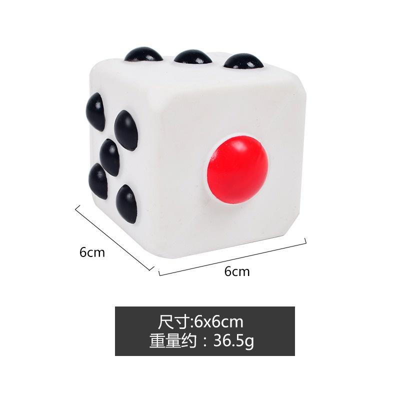 Squishy Mochi hình CỤC XÚC XẮC màu trắng NGỘ NGHĨNH mềm dễ thương chân thực giảm stress co dãn đàn hồi ngộ nghĩnh bóp bó